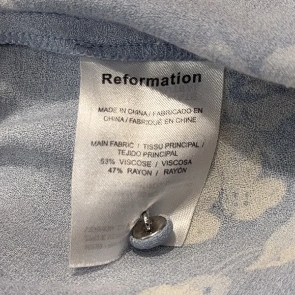 Reformation Reverie Viscose Blend Midi Dress Size 4 - Picture 15 of 16